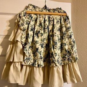 Floral Ruffle Skirt